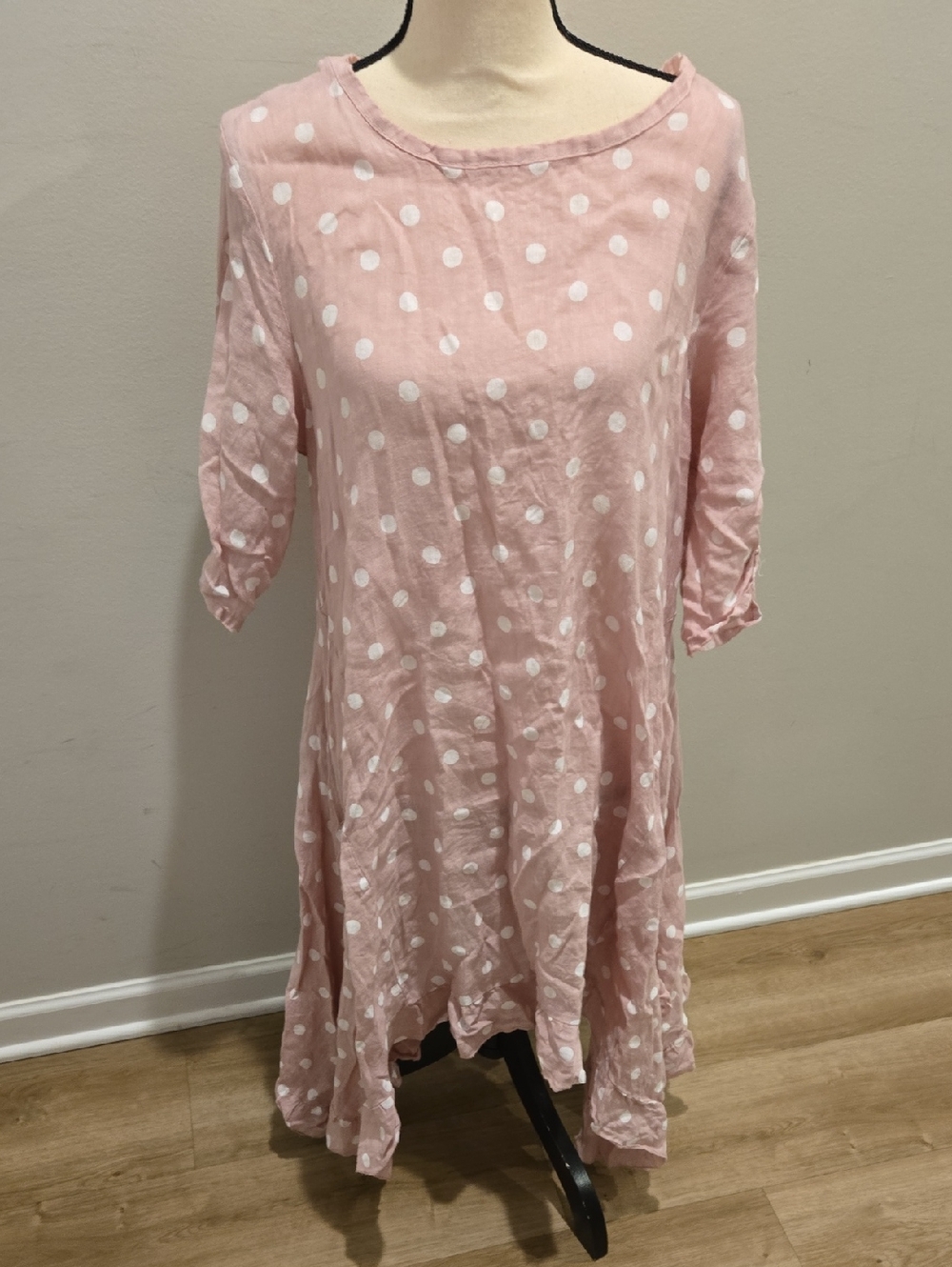 Pink Polka Dot Women’s Dress